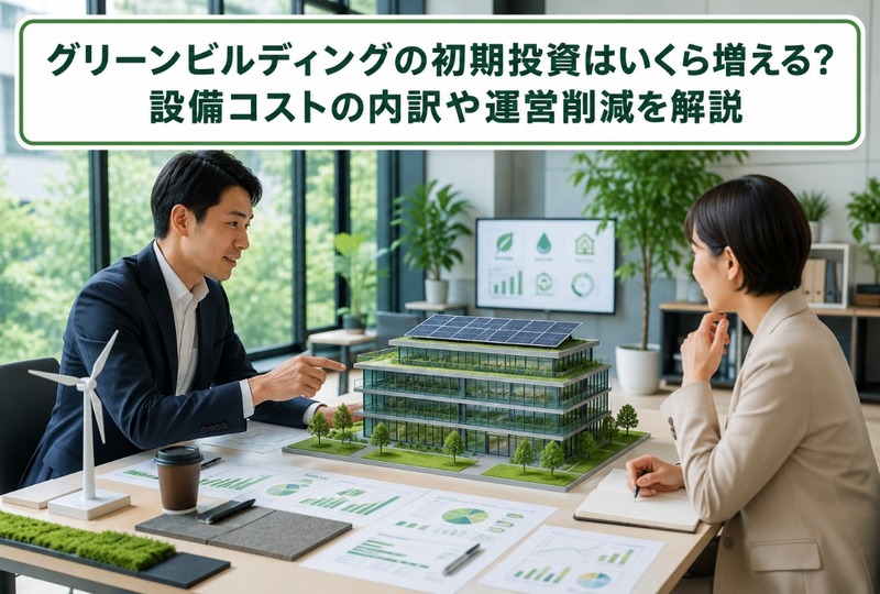 画像563：グリーンビルディングの初期投資はいくら増える？設備コストの内訳や運営削減を解説